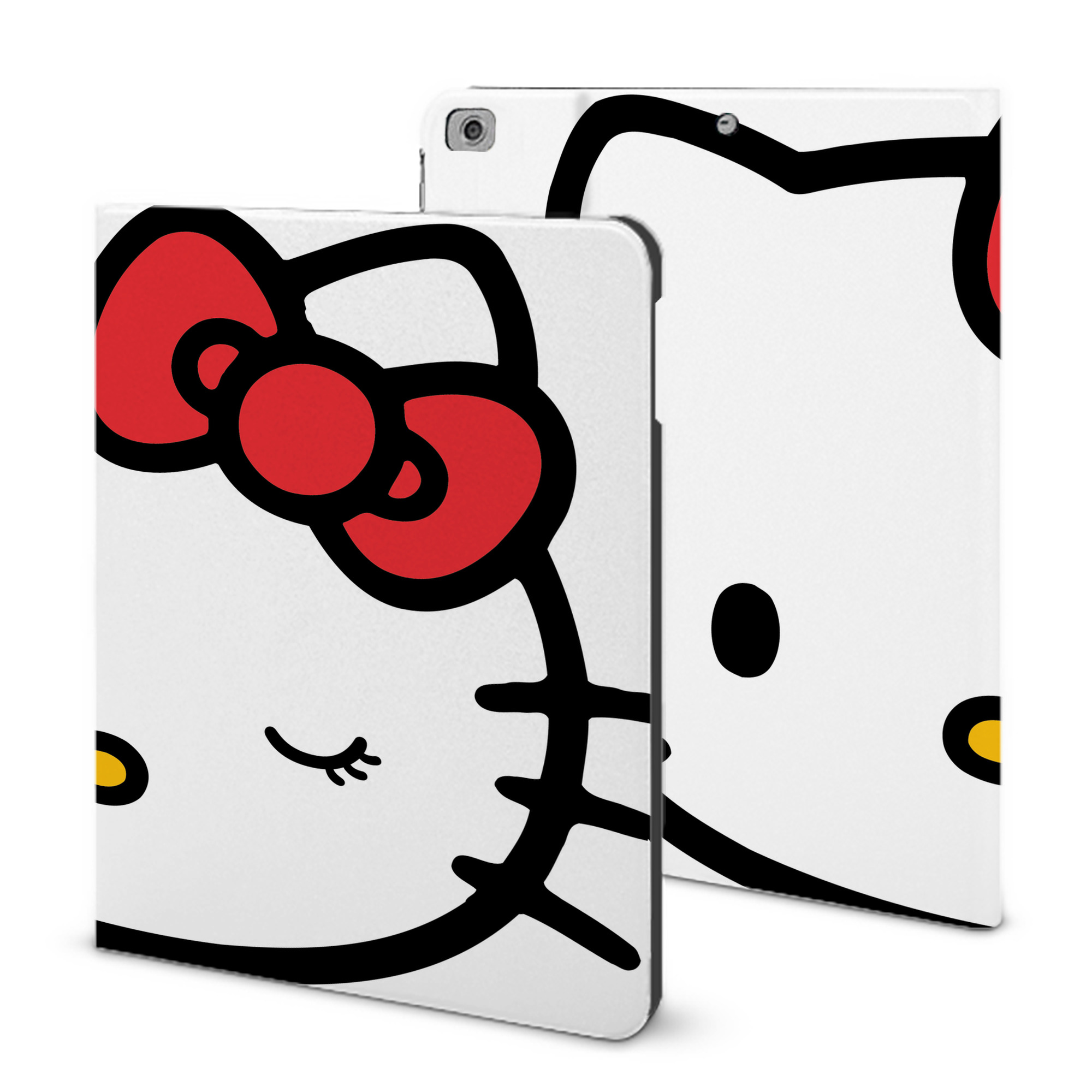 （画像用） Hello Kitty ハローキティ IPad ケース ブック型 PUレザー TPU 耐衝撃 軽量 薄型 ペン収納なし 全面保護 IPad 各モデル対応